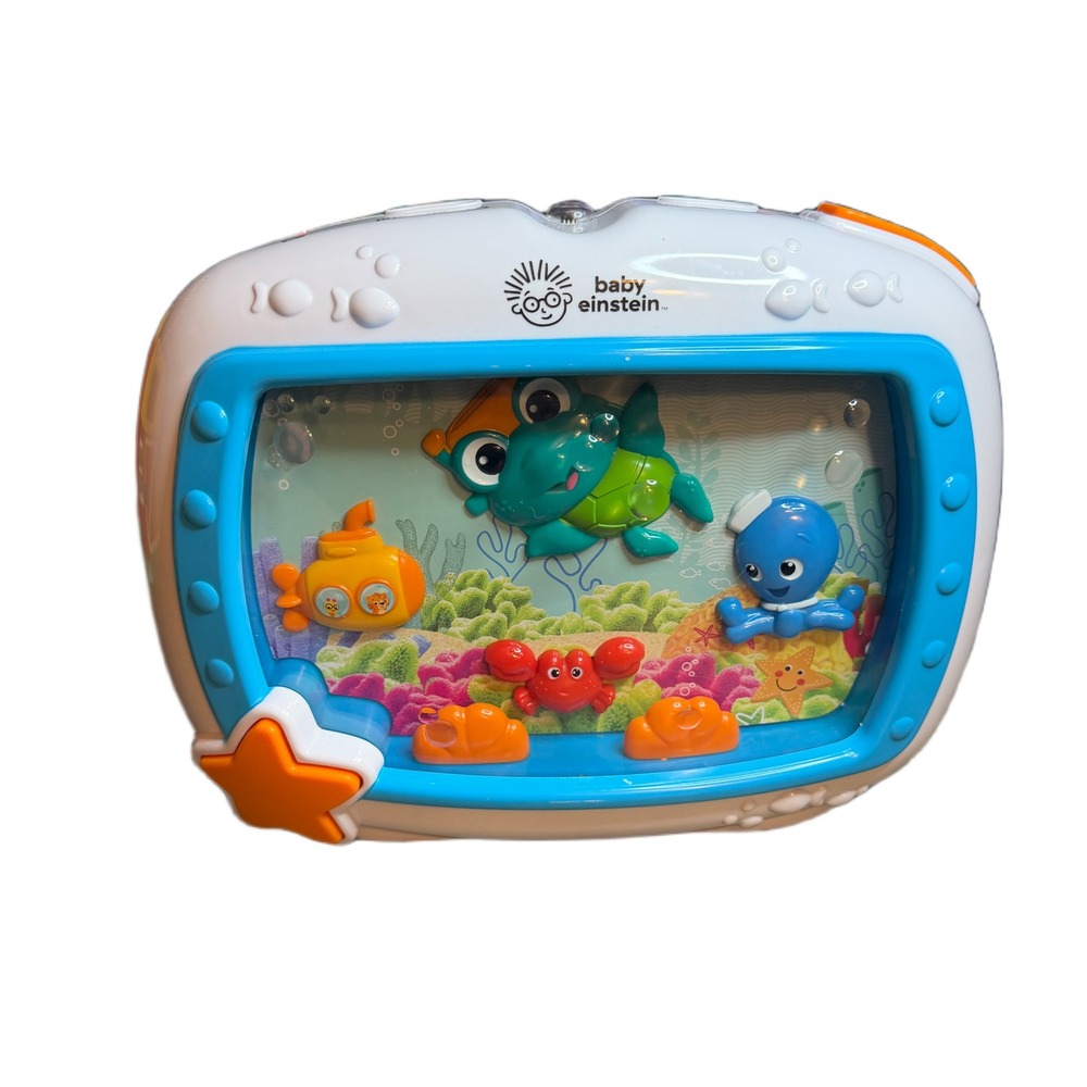 Baby Einstein Sea Dreams Soother Musical Crib Toy 90609 Blue White Ocean Theme